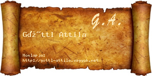 Göttl Attila névjegykártya